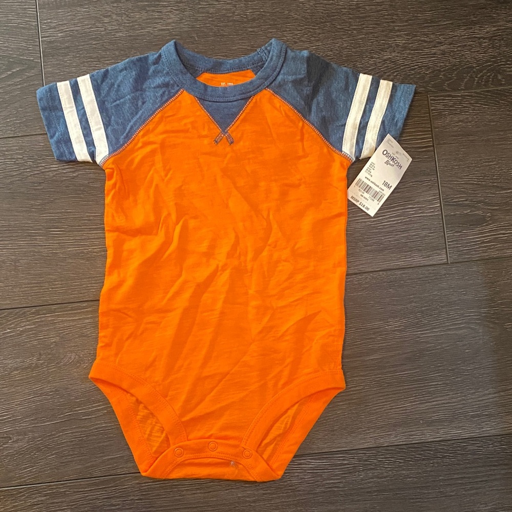 OshKosh B'gosh Orange and Blue Bodysuit